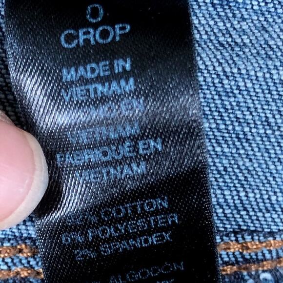 Chicos Womens Jeans Blue Denim Mid Rise So Slim Crop Stretch 0 (S) - Picture 6 of 13